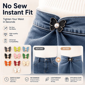 Butterfly Waist Cinching Button