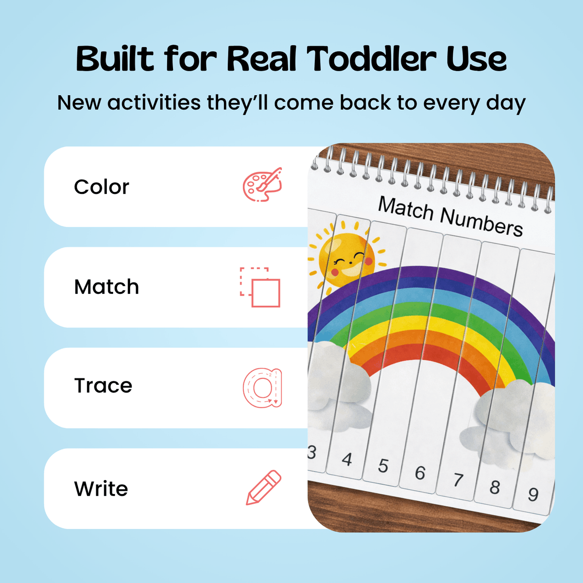 TibaToes™ Montessori Preschool Busy Book