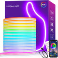 LED Neon Rope Lights 16.4ft RGB LED Rope Lights with Remote APP Control Waterproof Flexible Neon Strip Lights RGB Rope Lights for Bedroom Room Outdoors Decoration, Home Decor, Outdoor Lights, Vibrant Illumination, Modern Decor, Highquality Leds, Energyefficient Lighting, Smart Lighting, Home Decorators, Event Planners