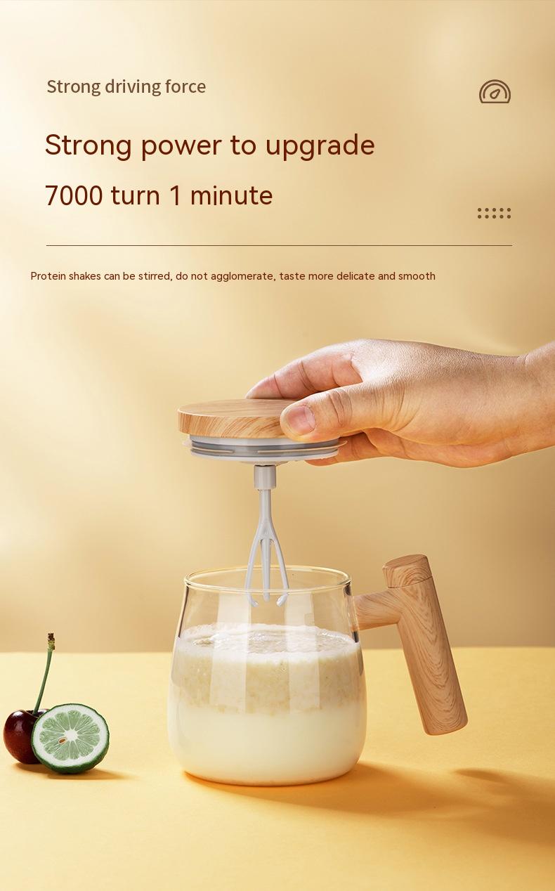 400ML Self Stirring Coffee Mug Electric Mixing Glass Coffee CupHigh Speed Fast Automatic Coffee Cup For Gyms Dining Room Kitchen Gadgets
