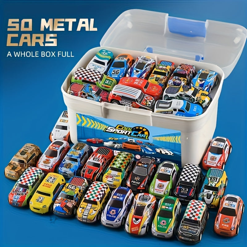 Diecast Toy Cars Set 50-Pieces