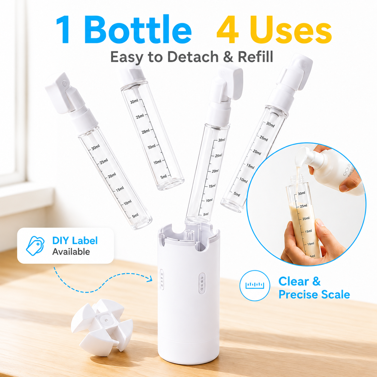 Packsy 4-in-1 Travel Dispenser