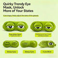 Fashion Cartoon Sleep Eye Mask Comfort Plush Blackout Eye Cover Office Lunch Break Nap Mask