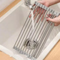 Dish Drain Storage Storage pack Dish Drying Racks Iron Kitchen Utensils Storage With Spout Drain Basket Kitchen Accessories
