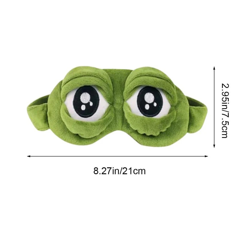Fashion Cartoon Sleep Eye Mask Comfort Plush Blackout Eye Cover Office Lunch Break Nap Mask