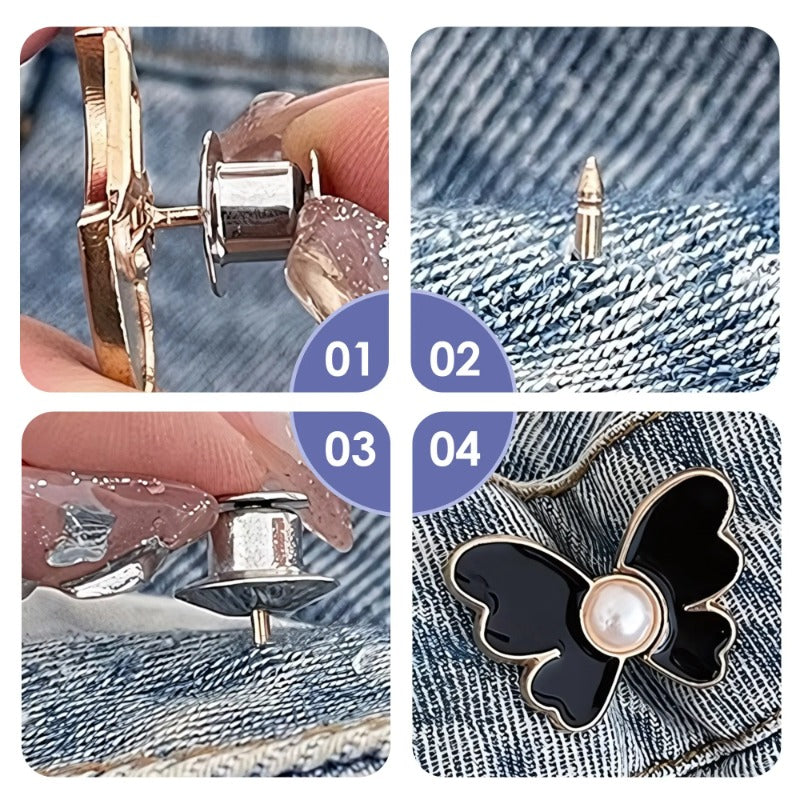 Butterfly Waist Cinching Button